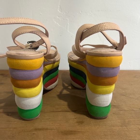 Jeffrey Campbell “Salvatore” Rainbow Platform Sandals - Picture 4 of 11
